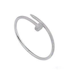 'Nailed It' Bracelet Silver