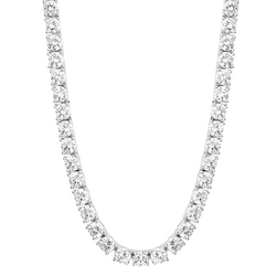 'Ice Me Out ' Layering Tennis Necklace (Silver 8mm)