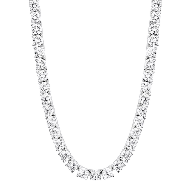 'Ice Me Out ' Layering Tennis Necklace (Silver 8mm)
