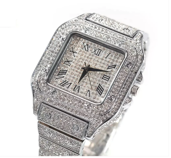 "Sweet Dream" Square Face Watch (Silver)