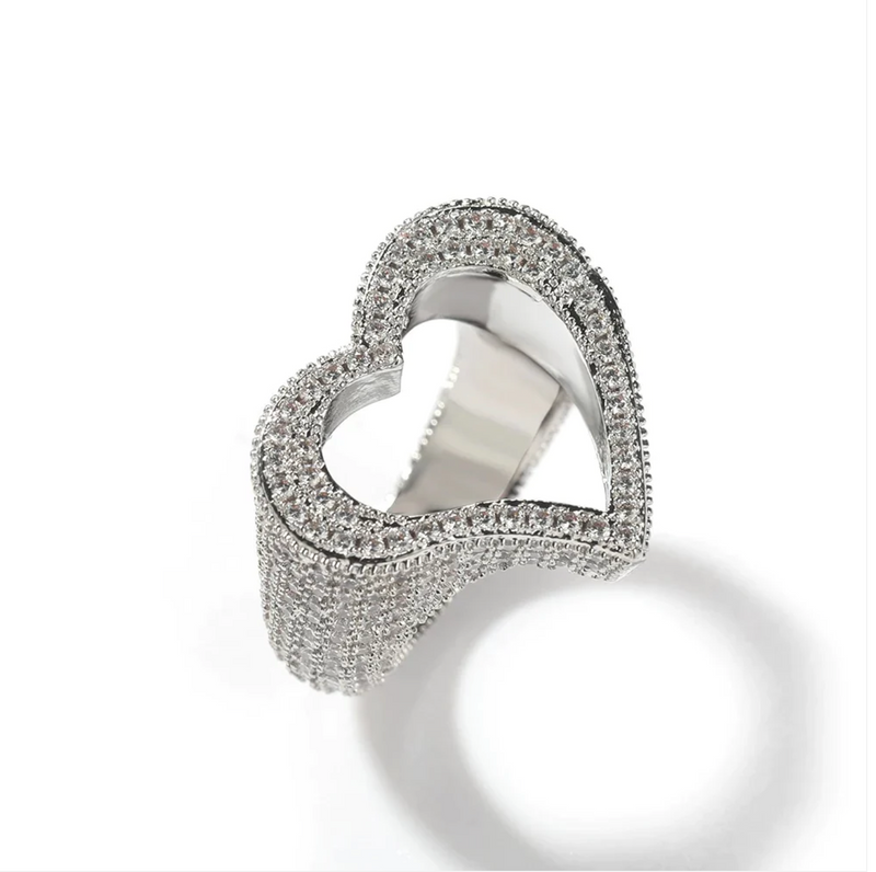 "Lover Girl" 3 Piece Ring Set (Silver)