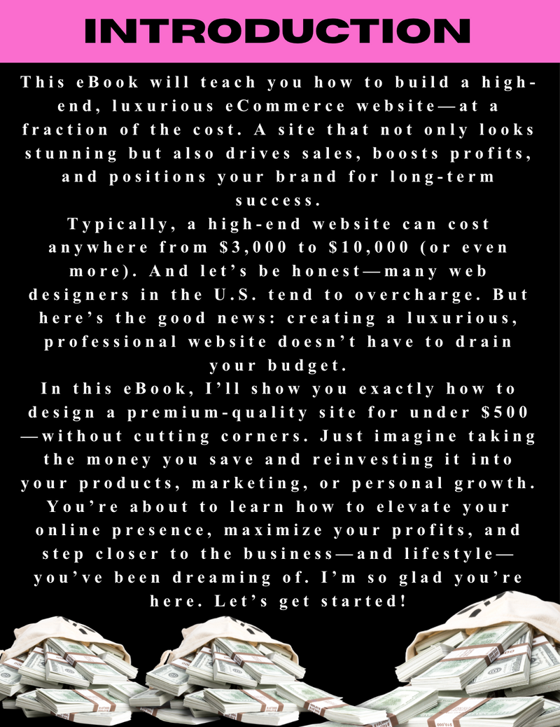 "Launch a LUXURY Website for LESS"