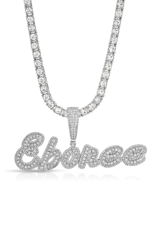 "Classy Cursive" Custom Diamond Name Necklace