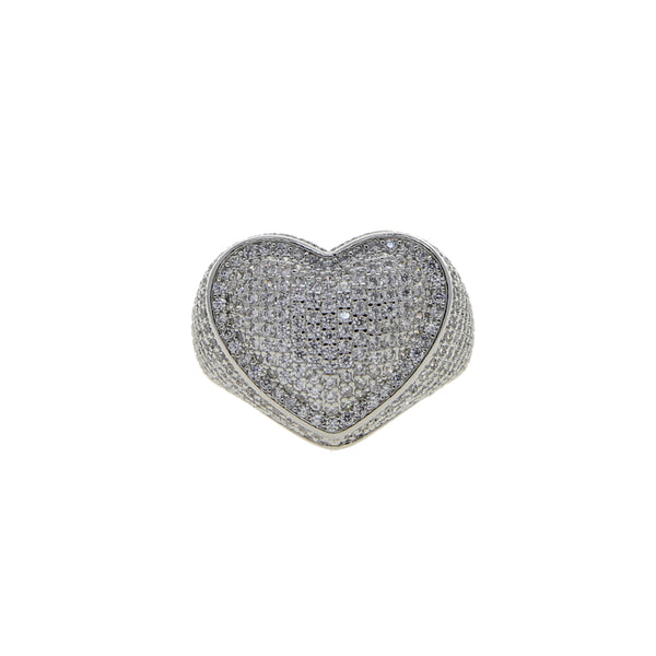 'Icy Heart' Ring Silver