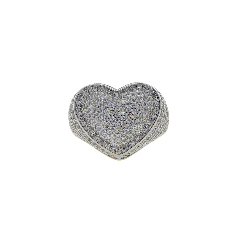 'Icy Heart' Ring Silver